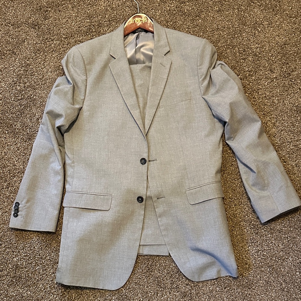 Banana Republic Light Gray Suit